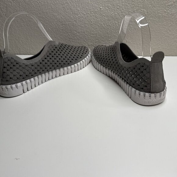 Ilse Jacobsen Hornbaek Tulip 139 Perforated Slip-On Sneaker Grey Size 8.5 EU39 - Picture 8 of 11